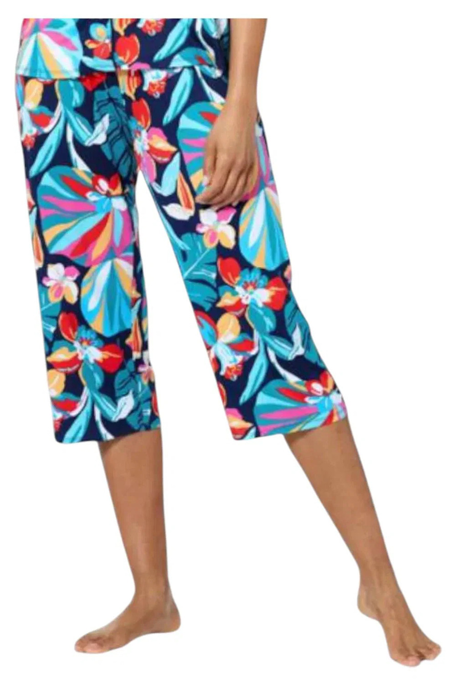 Comfort Code Soft & Light PJ Pants Navy Tropical - Regular